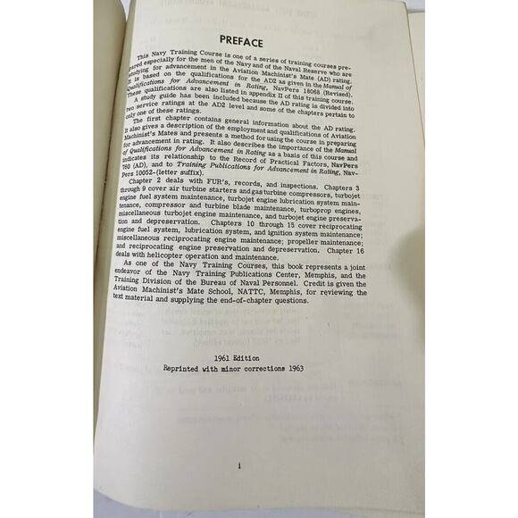 vintage‎ Navy Aviation Machinist’s Books Damage training manual 1960’s Lot Of 5 - Picture 3 of 11